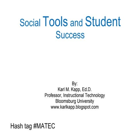 Social and Student Success