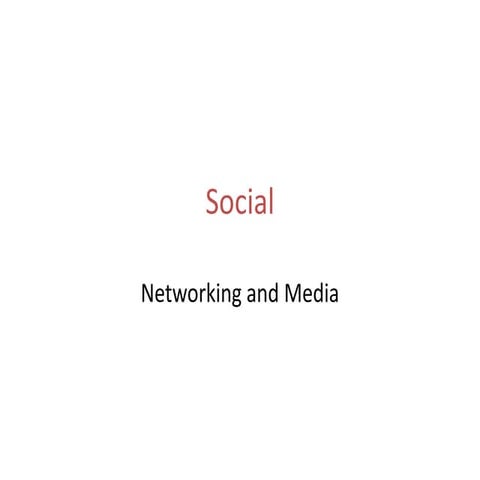 Social media