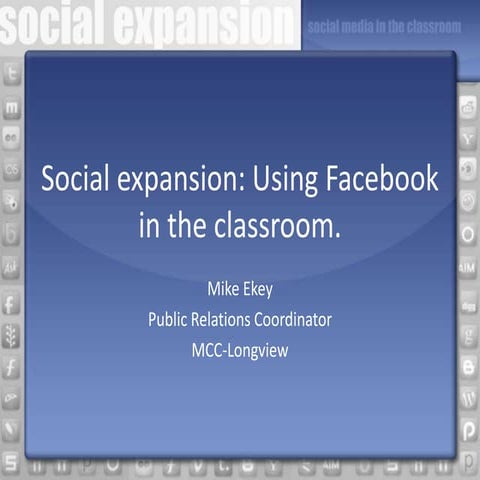 Social media in the classroom