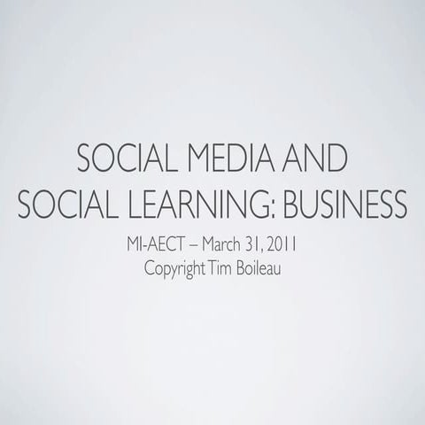 Social Learning