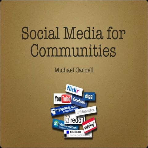Social Media For Community