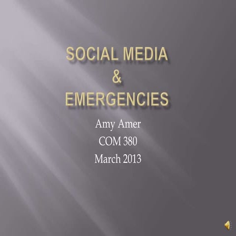 Amy Amer presentations