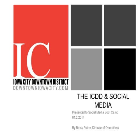 The Iowa City Downtown District & Social Media