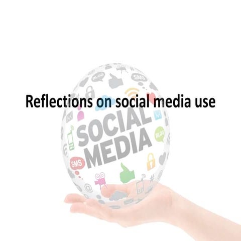 Reflections on social media use | PPTX