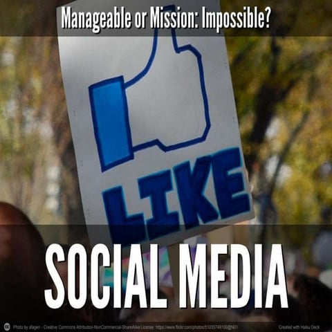 #CMIMidlandsConf - Social media - Manageable or Mission: Impossible