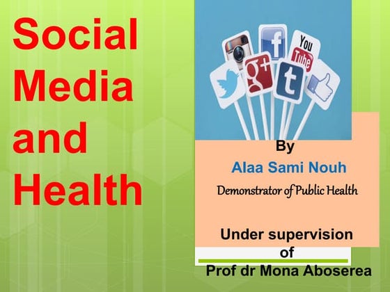 Social Media and Mental Health | PPT
