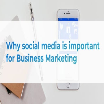 Importance of Social media for Business Marketing