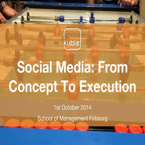 Social Media: From Concept To Execution
