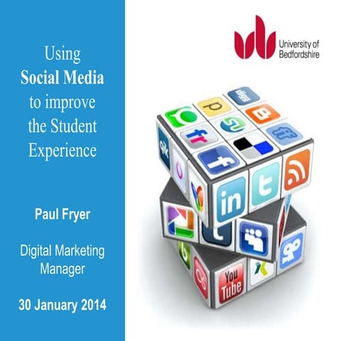Using Social Media to improve the Student Experience | PPT