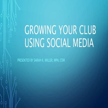 Using Social Media for Club Recruiting and Engagement