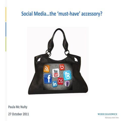 Social media   the must-have accessory - presentation to stia conference fina...