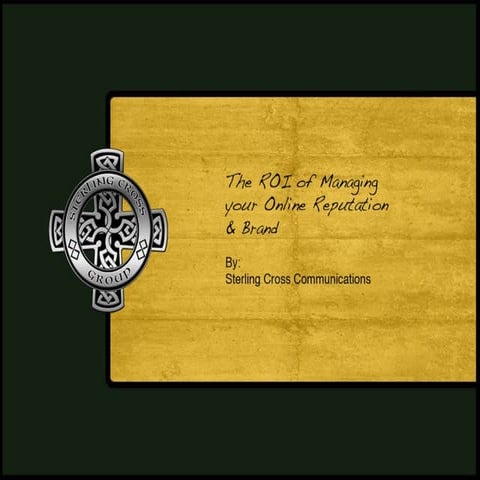 Social Media-The ROI Of Online Brand & Reputation Management