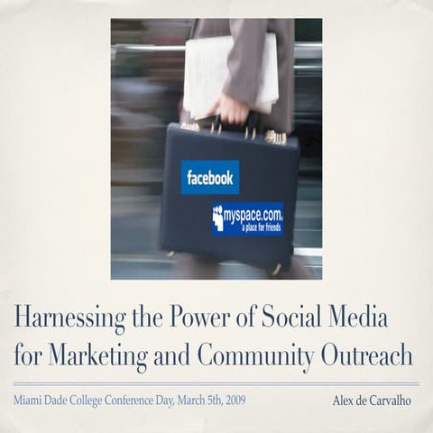 Harnessing the Power of Social Media for Marketing and Community Outreach