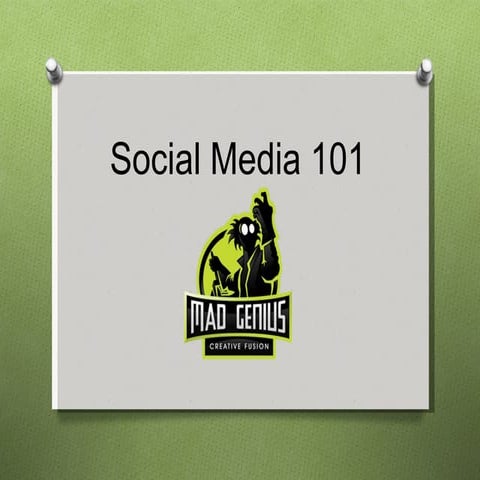 Social Media 101 - Mad Genius