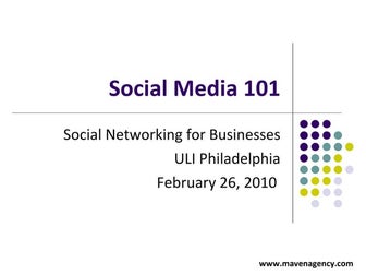 Social Media 101 for Business