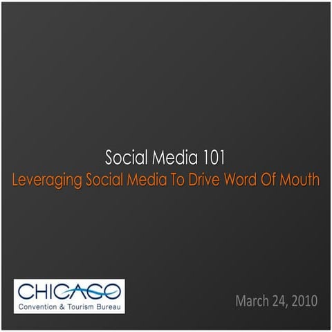Social Media 101 for the CCTB