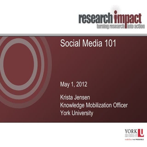 Social Media 101, May 1, 2012