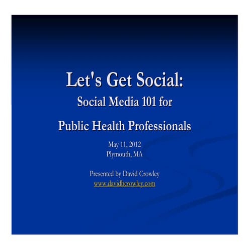 Social Media 101 Slides