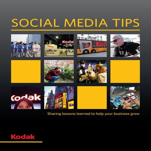 Les médias sociaux vus par Kodak, 2010