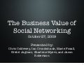 The Business Value of Social Media
