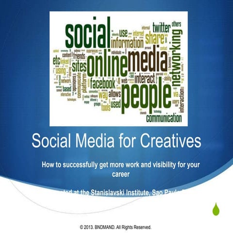 Social Media for Creatives - 2 Key Platforms