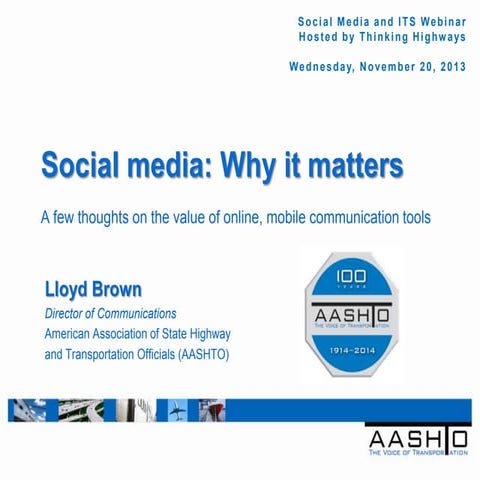 Social Media: Why it Matters