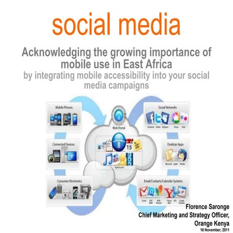 Social media acknowledging the growing importance of mobile use in east africa