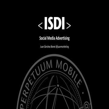 Social media adversiting ISDI 2017