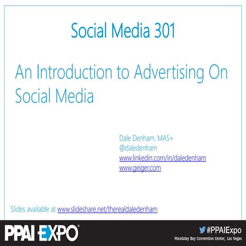 An Introduction to advertising on Social media including Facebook, LinkedIn, ...