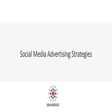 Social Media Advertising Strategies