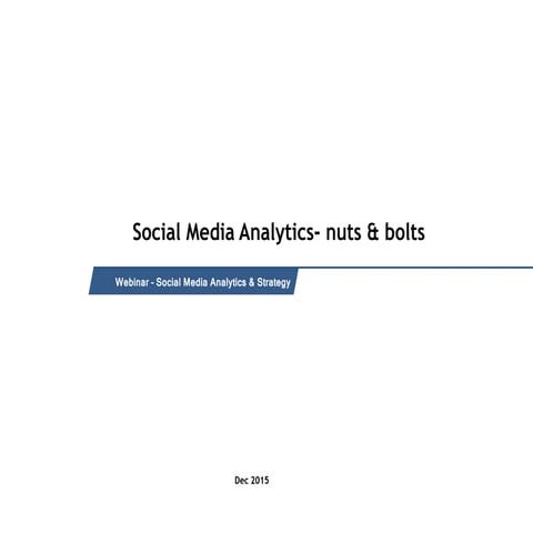 Social media analytics - a delicious treat, but only when handled like a mast...