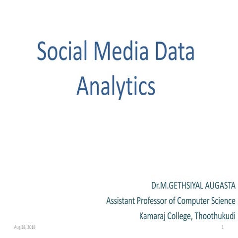 Social Media Data Analytics