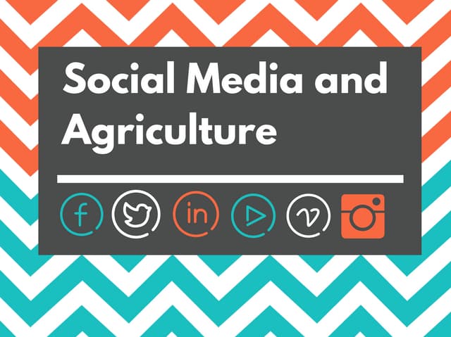 Social Media and Agriculture