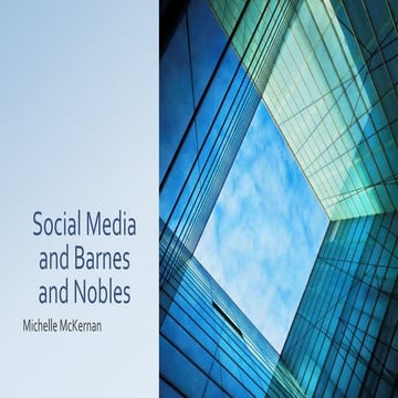 Social media and barnes and nobles