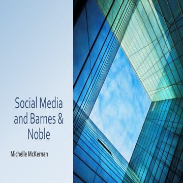 Social media and Barnes and Nobles