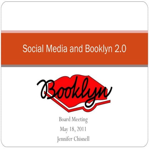 Social media and Booklyn 2.0