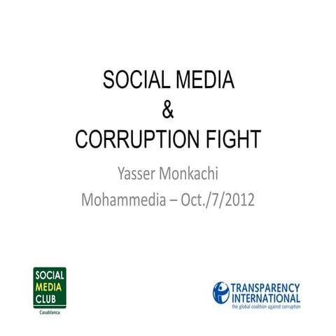 Social Media and Corruption Fight