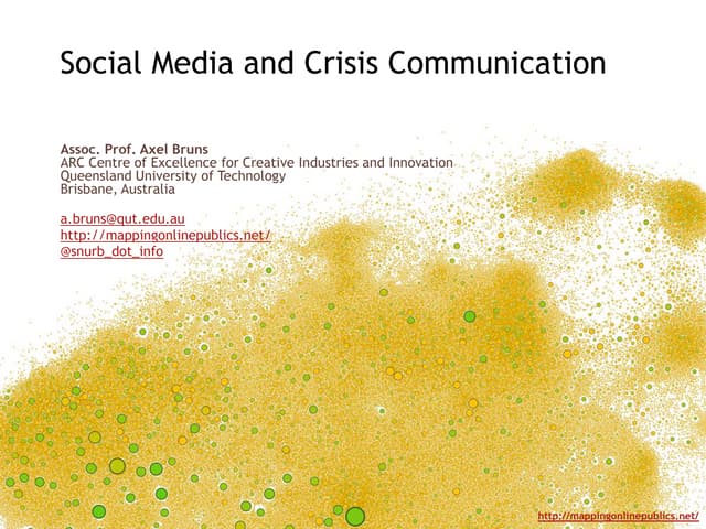 Social Media and Crisis Communication