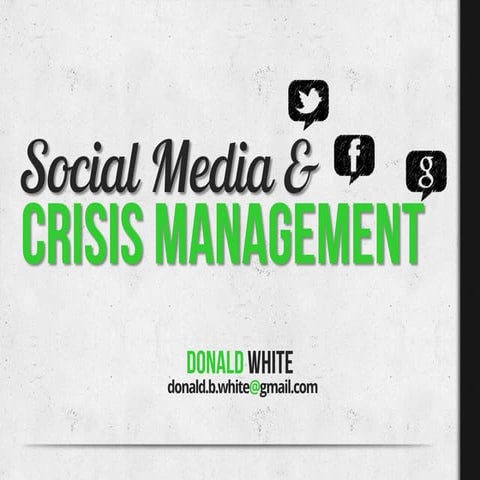 Social media and crisis management | PDF
