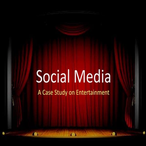 Social Media in Entertainment Sector in India