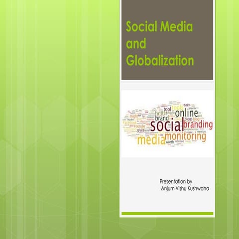 Social media and globalization