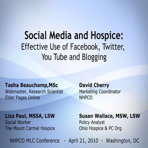 Social Media and Hospice