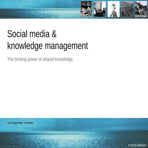 Social media and knowledge management (in English)