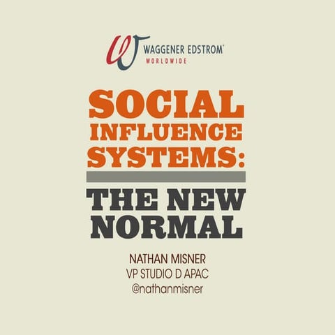 Social Influence Systems: Social Media Asia Pacific