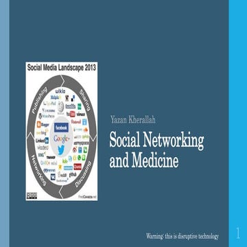 Social Media and Medicine