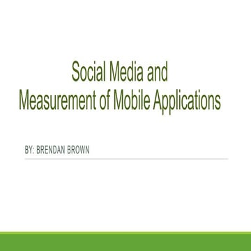 Social Media and Mobile Apps
