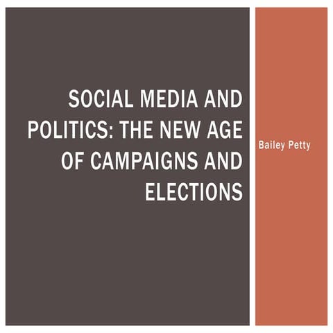 Social media and politics
