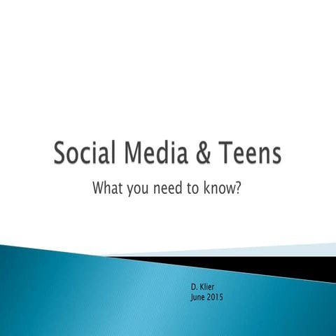 Social Media and Teens