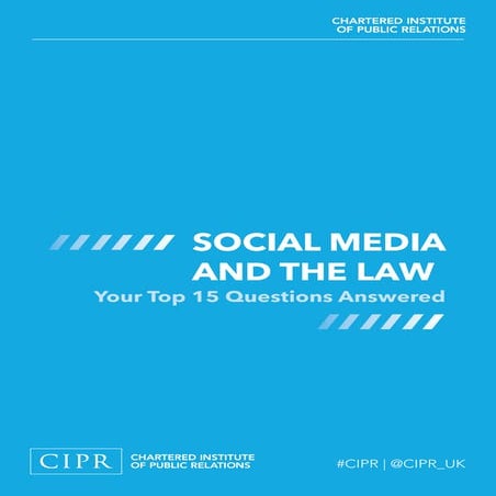 #SummerofCPD - Social Media and the Law