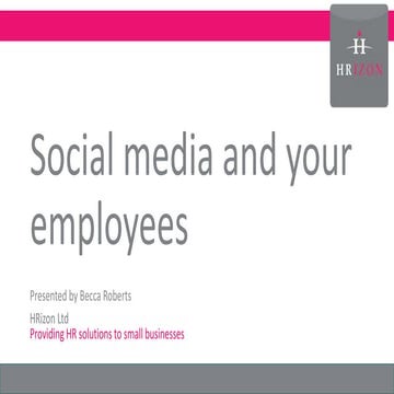 Social Media in the Workplace Linky Trott Ab.docx